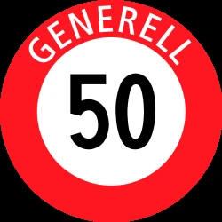 Begin of a speed limit.