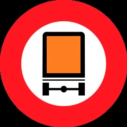 Vehicles with dangerous goods prohibited.