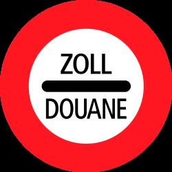 Entry prohibited (checkpoint).