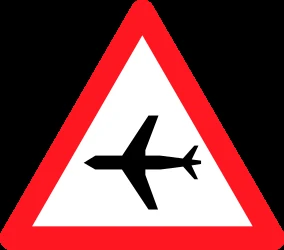 Warning for low-flying aircrafts.