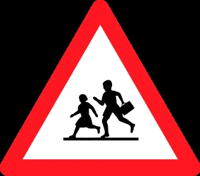 Warning for children.