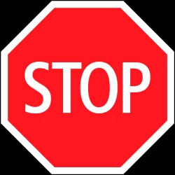 Stop and give way to all drivers.