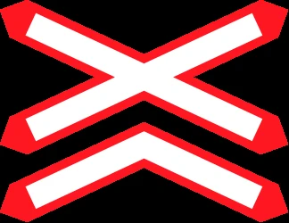 Warning for a railroad crossing with more than 1 railway.
