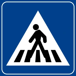 Crossing for pedestrians.