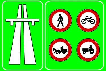 Begin of a motorway.