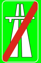End of the motorway.