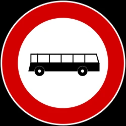 Buses prohibited.