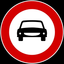 Cars prohibited.