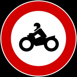 Motorcycles prohibited.