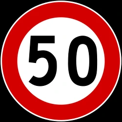 Begin of a speed limit.