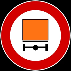 Vehicles with dangerous goods prohibited.