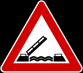 Warning for a movable bridge.