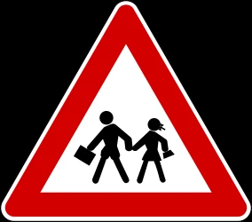 Warning for children.