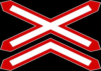 Warning for a railroad crossing with more than 1 railway.