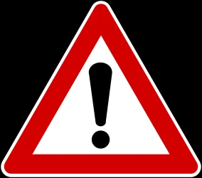Warning for a danger with no specific traffic sign.