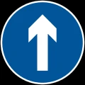 Proceed straight