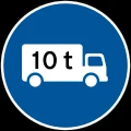 Goods vehicles exceeding 10 tonnes only