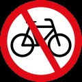 No bicycles