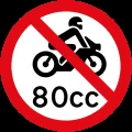 No light motorcycles (<80cc)
