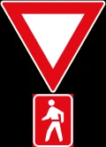 Give way to pedestrians