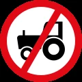 No agricultural vehicles