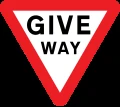 Give way (without Arabic language)