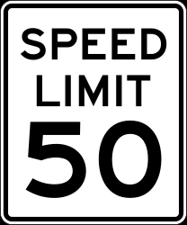 Begin of a speed limit.