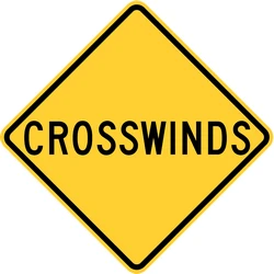 Warning for heavy crosswind.