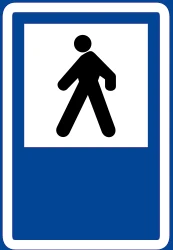Crossing for pedestrians.
