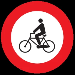 Mandatory path for cyclists.