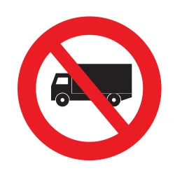 Trucks prohibited.