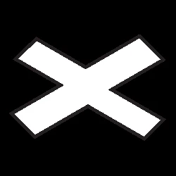 Warning for a railroad crossing with 1 railway.